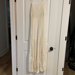 White maxi dress